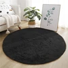 Bubble Kiss Round Orange Fluffy Plush Carpet for Home Living Room Decor  Long Piles Thick Area Rugs Bedroom Velvet Floor Mats 2