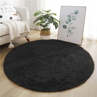 Bubble Kiss Round Orange Fluffy Plush Carpet for Home Living Room Decor  Long Piles Thick Area Rugs Bedroom Velvet Floor Mats 2