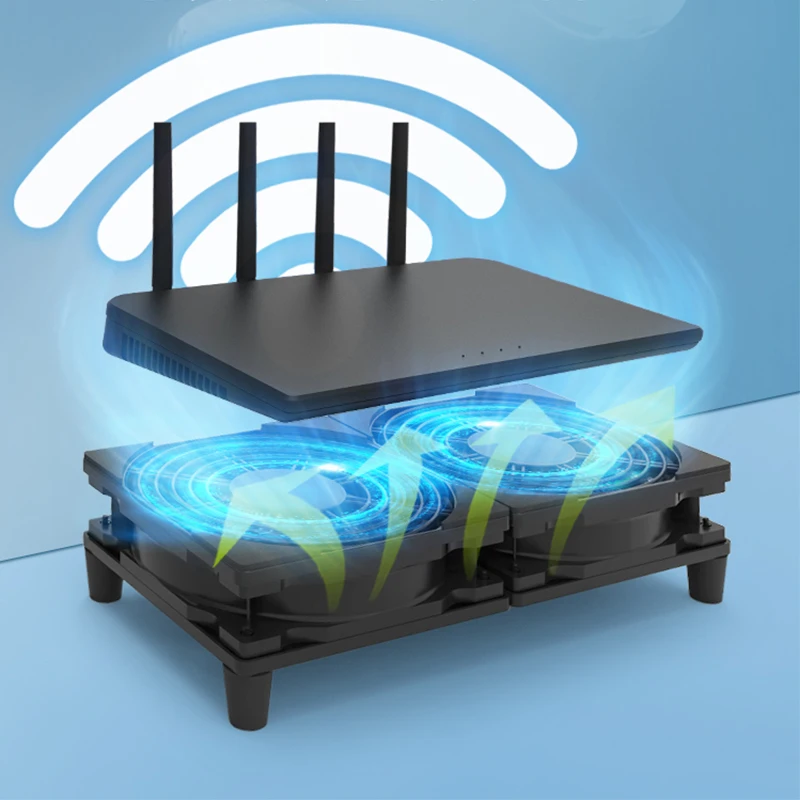 5V USB Fan Cooler Silent Efficient Rapidly Cooling Support For Network Router Modem TV Top Box Mobile Phone Wireless Charger