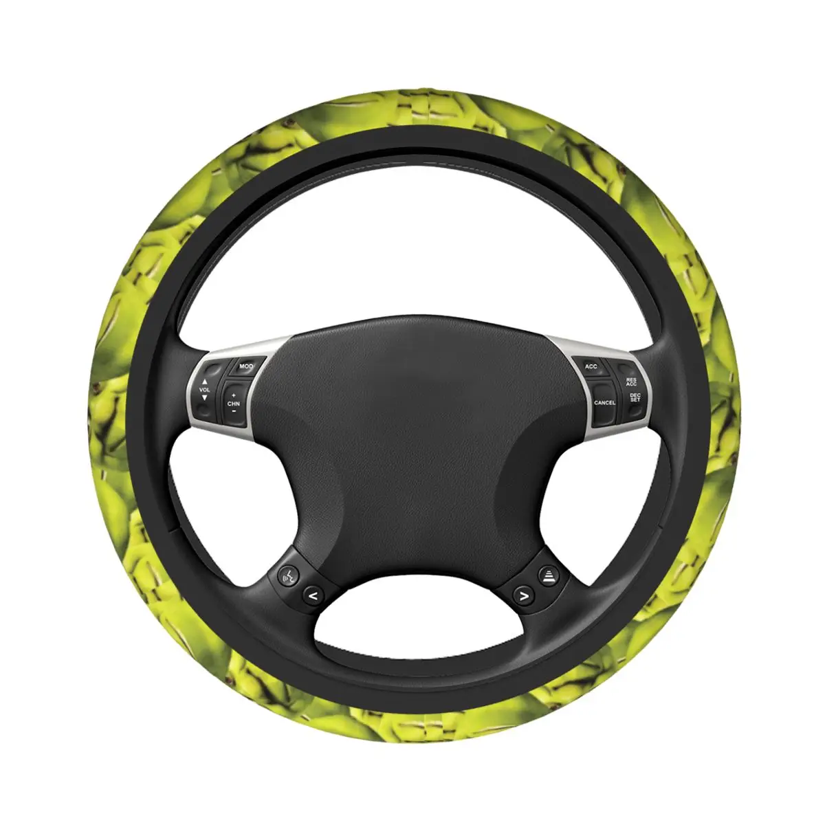Shrek Meme Collage Steering Wheel Cover - Universal Elastic Car Accessory