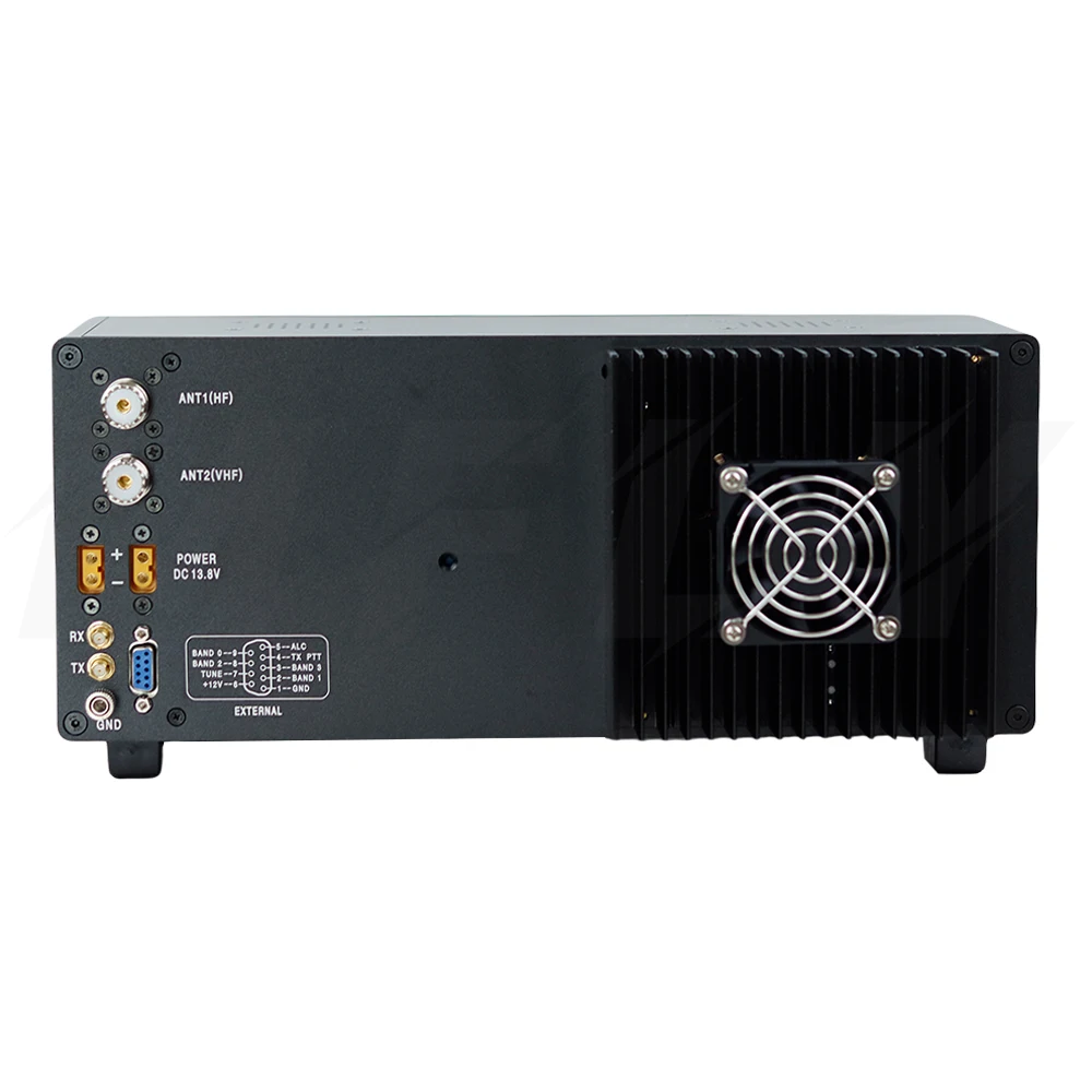 100W HF+UV All Mode DDC/DUC Transceiver Mobile Radio SDR Transceiver with 7" Tou
