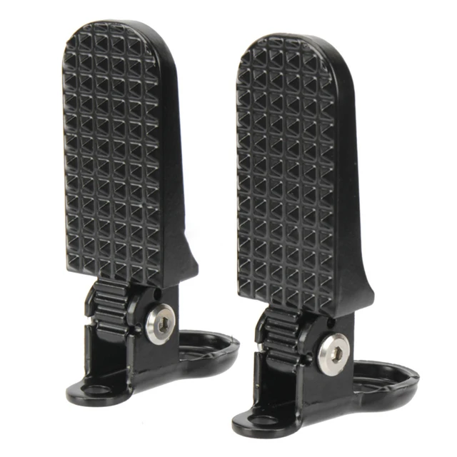 Pédale arrière coordonnante pour vélo électrique, conception pliable, matériau en alliage d'aluminium, motif large, application 1
