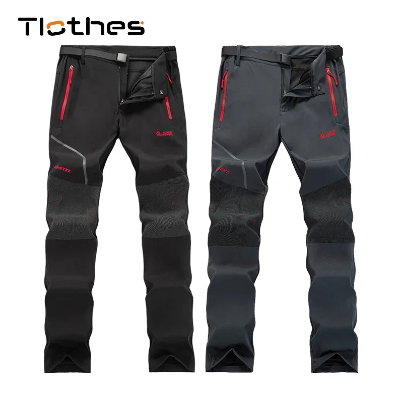 

Summer Hiking Pants Men Breathable Stretch Softshell Fishing Pants Outdoors Sports Tactical Mountain Trekking Climbing Pants Men