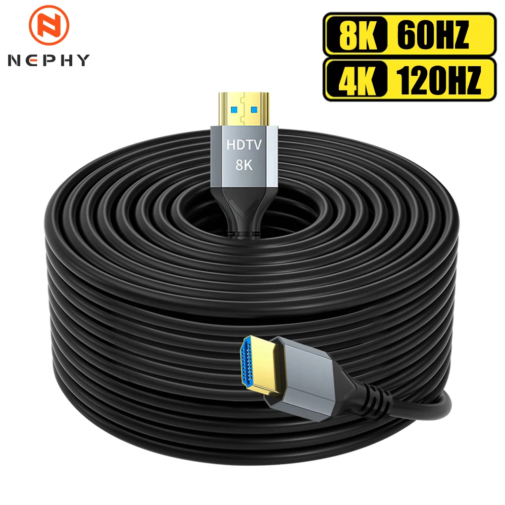 Ultra High-Speed HDMI 2.1 Video Cable with 8K and 4K Support - Available in Various Lengths