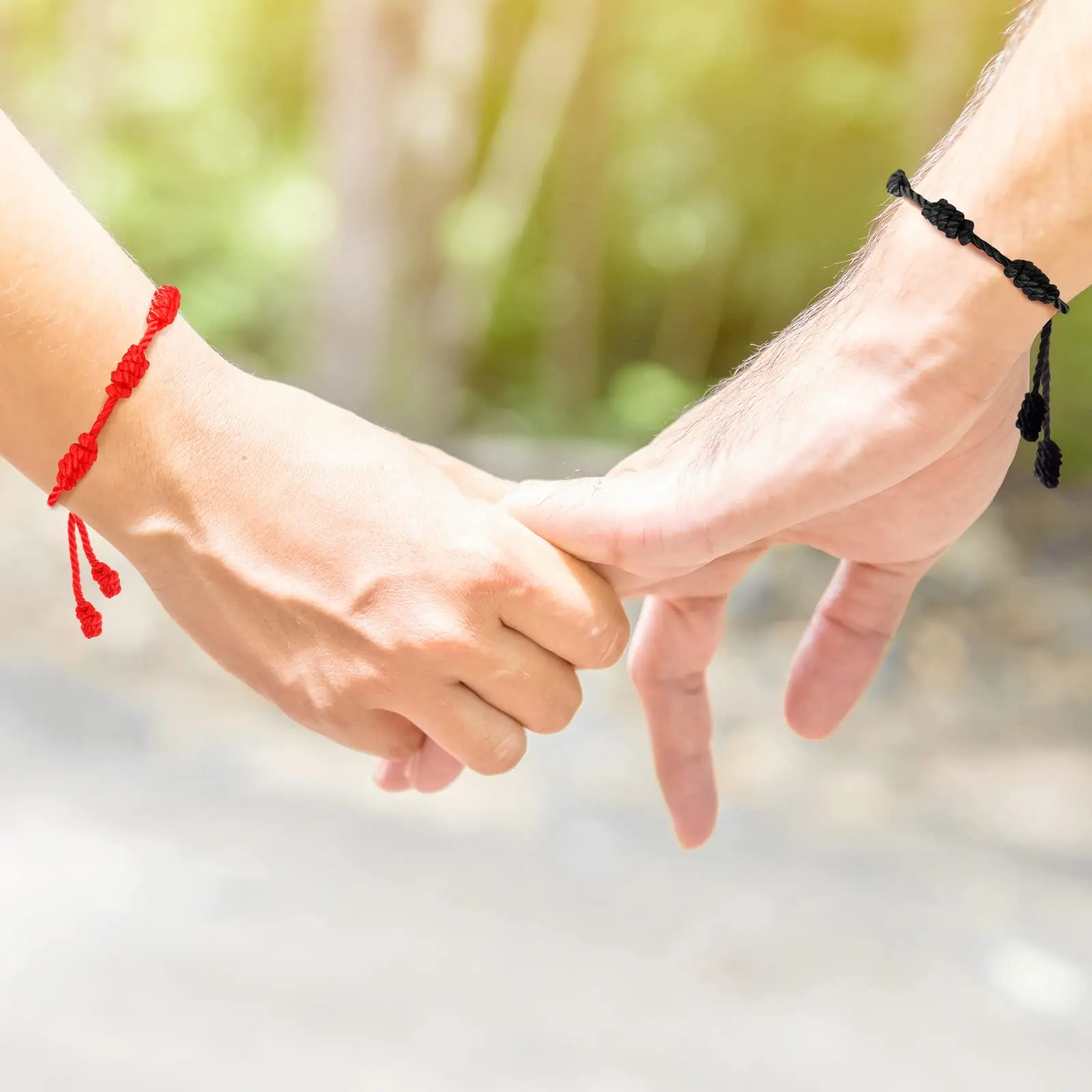1/24pcs 7 Knots Red String Bracelets for Women Men Lucky Amulet Friendship Handmade Braid Rope Wristband Bracelet Jewelry Gift 4