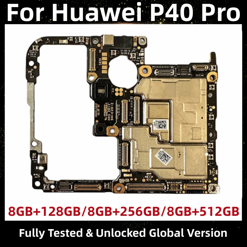 

Motherboard for HUAWEI P40 Pro 5G, Original Mainboard, 128GB, 256GB, 512GB ROM, with Kirin 990 Processor, CN Version