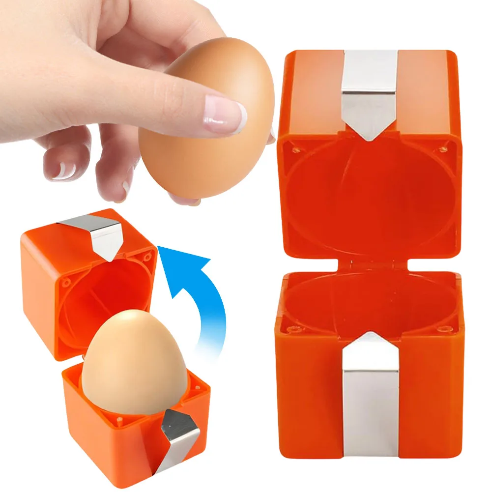 1/3pcs Egg Shell Opener Plastic Steel Kitchen Baking Tool Egg Peeler Household Handheld Egg Separator Tool For Raw Eggs