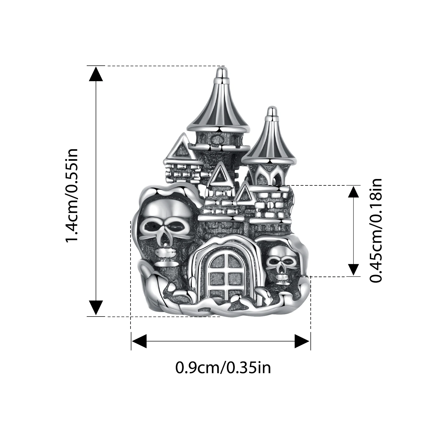 4 Charms De Estrella De Plata De Ley 925 De 10 Mm. :th1507 - España