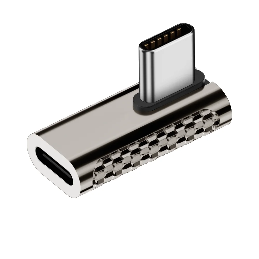 U​SB-C 90 Degree Angle Fast Charging Adapter - 20Gbps USB3.2, 8K Video, 100W Charging