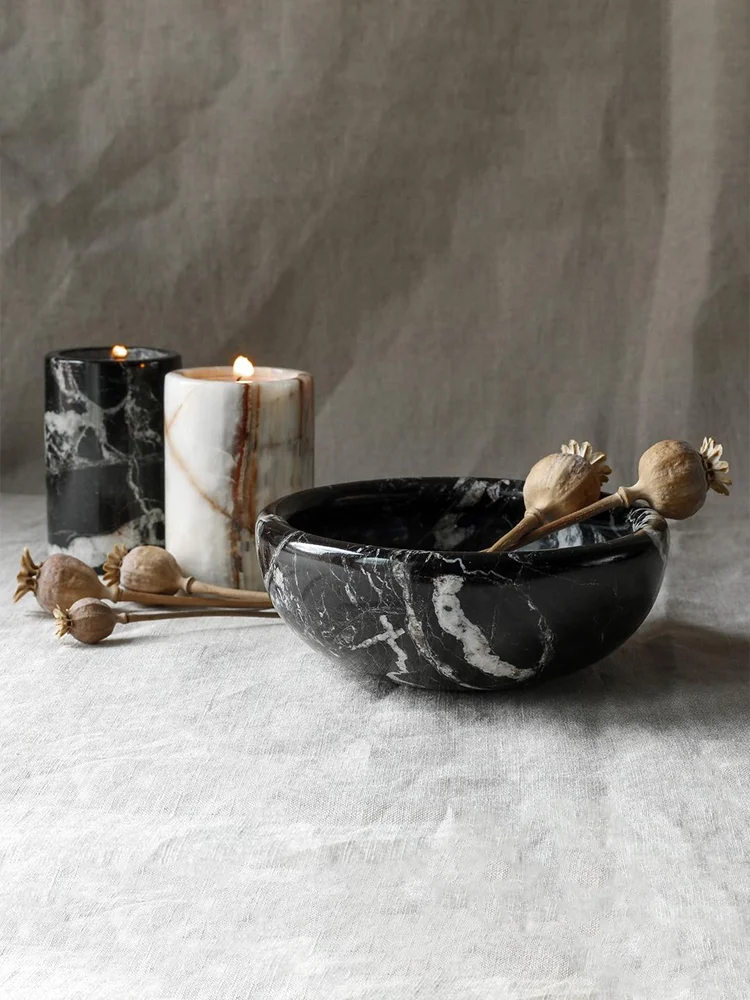 French Luxury Natural Marble Tray Decorative Bowl Jewelry Aromatherapy Storage 3
