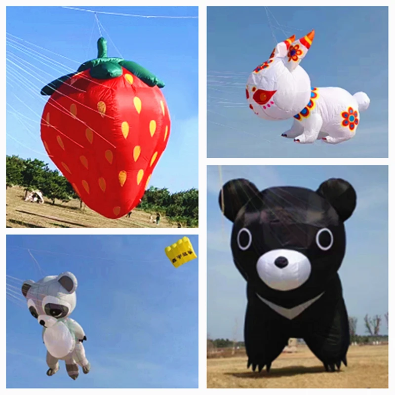 free shipping large soft kite pendant show kites windsocks flying adults kite inflatable toys factory kite line reel sport toys