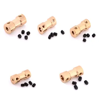 Hot Sale New 2/3/3.17/4/5mm Motor Copper Shaft Coupling Coupler Connector Sleeve Adapter Coupling Transmission Parts
