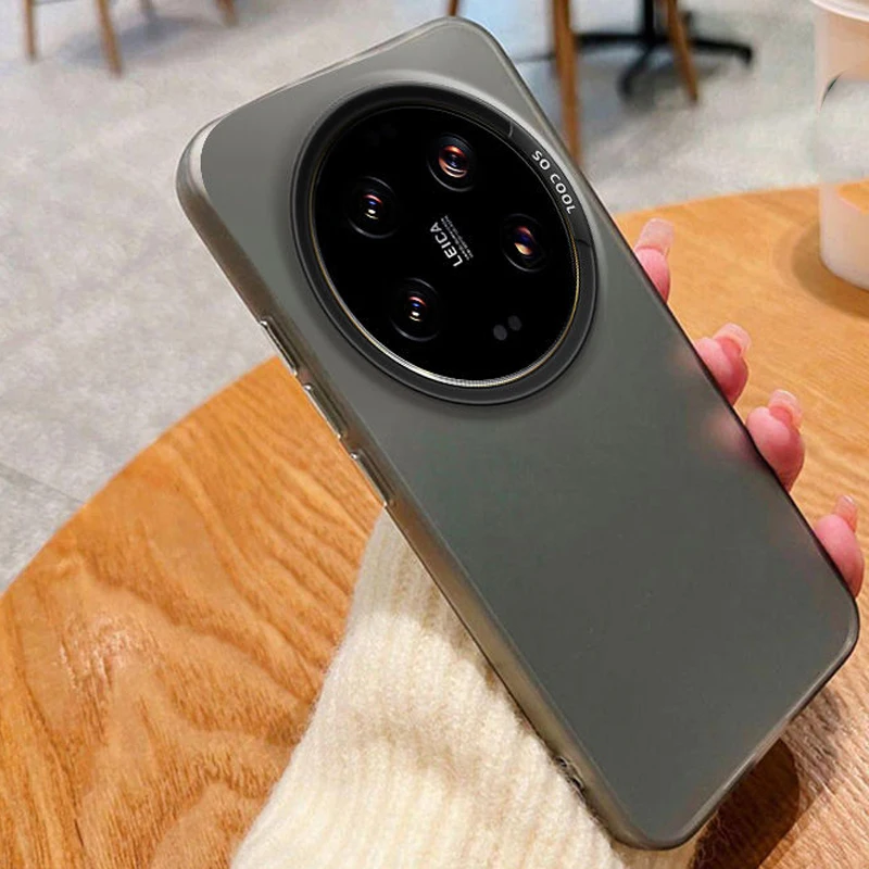 غطاء غير لامع لـ Xiaomi Mi 14 Ultra ، جلد الشفق ال...