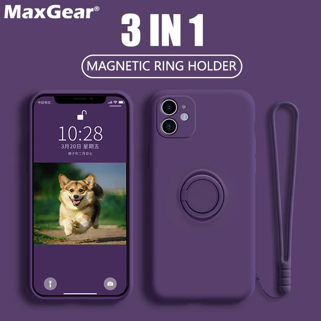Amazon.com: Hython Case for iPhone 11 Case with Ring Stand [360° Rotatable  Ring Holder Magnetic Kickstand] [Support Car Mount] Slim Shockproof Soft  Rubber Protective Phone Case Cover for Women, Light Purple :