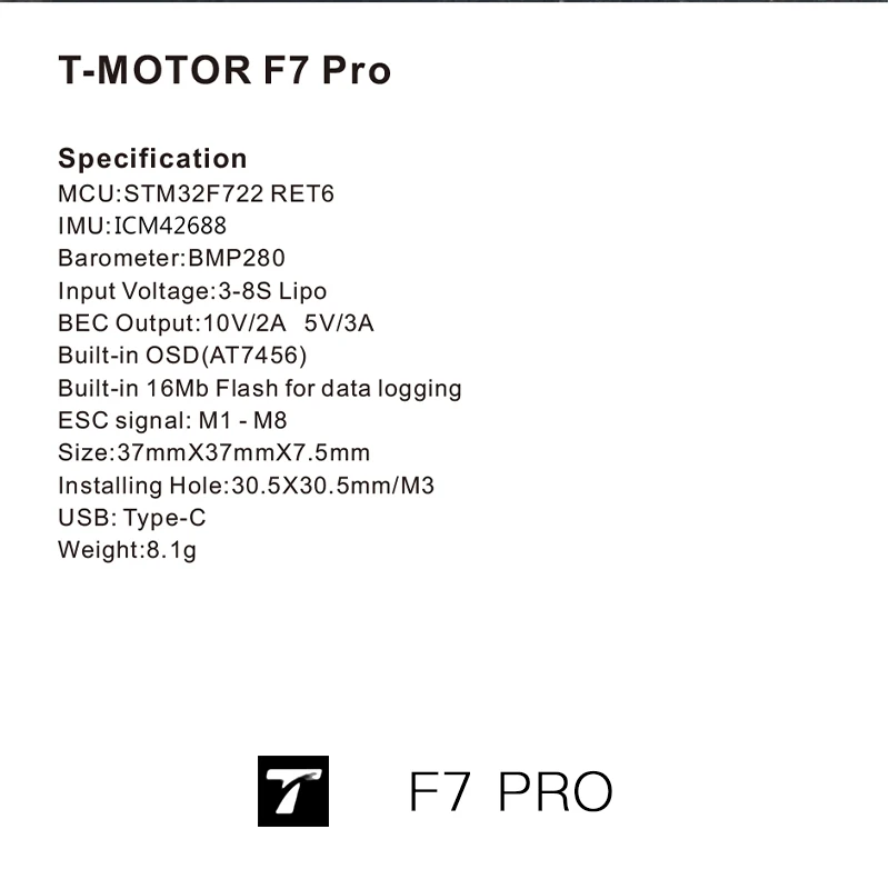 Contrôleur de Vol F7 PRO pour DJI FPV Drone - WiFi Bluetooth