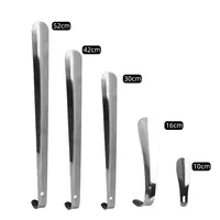 1pcs Portable Home Supply Stainless Steel Shoes Lifter Shoespooner Durable Tool Wearing Long Handle Pull Professional Shoehorns 1