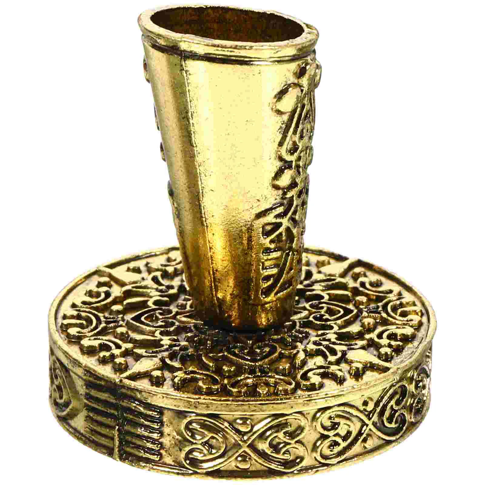 

Pen Pot Retro Oblique Holder Single Base Quill-pen Support for Desk Dip Pencil Home Stand Student Office