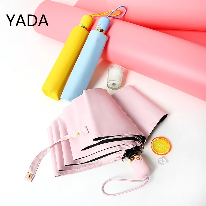 

YADA Luxury Automatic Umbrella Parasol Sunny And Rainy Business Umbrellas For Men Women Windproof Fold UV Parapluie YS220034