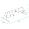 Deerfield Outdoor Playground Swing Set with Slide, See Saw, Trapeze Swing, Fun-Glidr, Swing Seat, and Stand N Swing 5