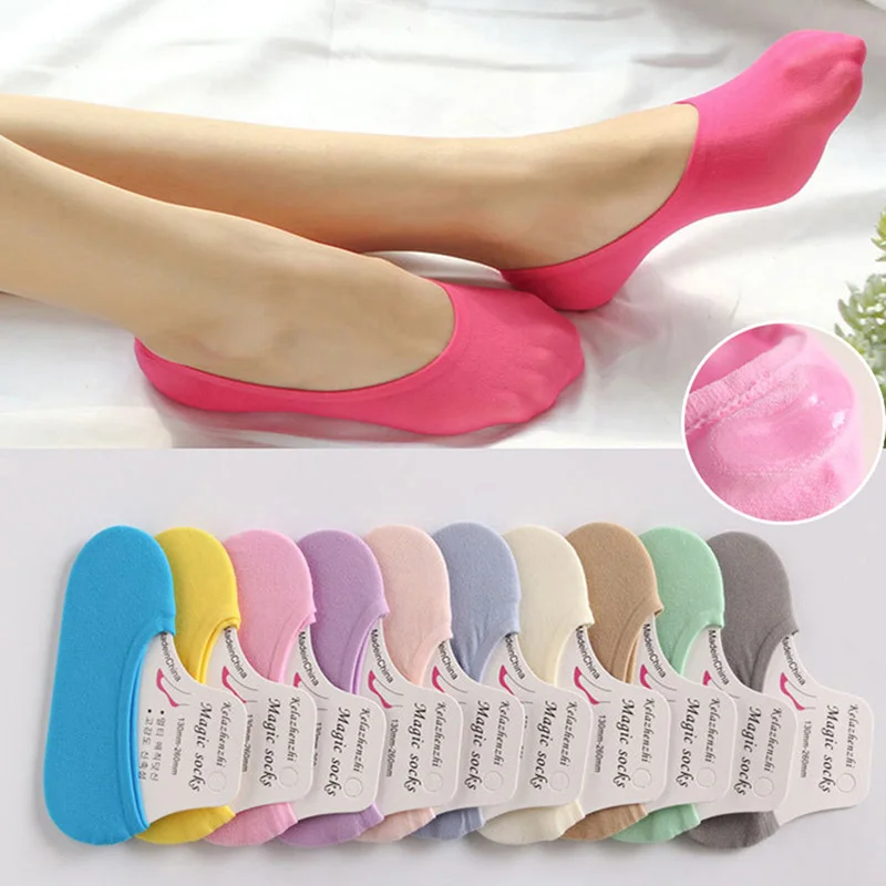 Ladies Velvet Invisible Boat Socks Heel with Non-slip Silicone Summer Ultra-thin Women Socks Shallow Mouth Low Cut Sock Slippers boat socks women socks woman socks silk velvet socks
