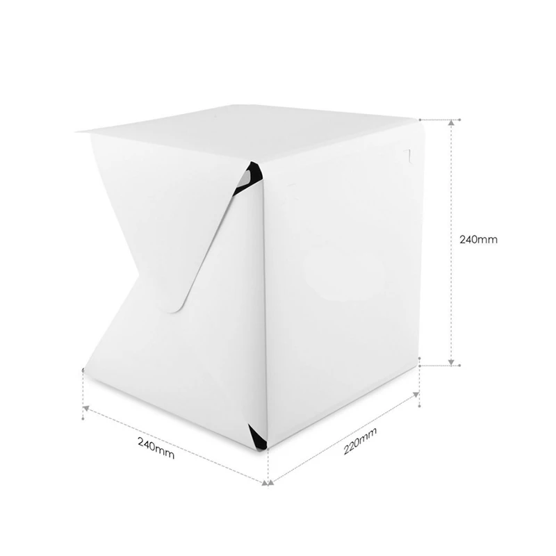Lightbox Light Box Mini Photo Studio Box 23*22*24cm Photography Light Studio Shooting Tent Kit Multiple Color Backdrops