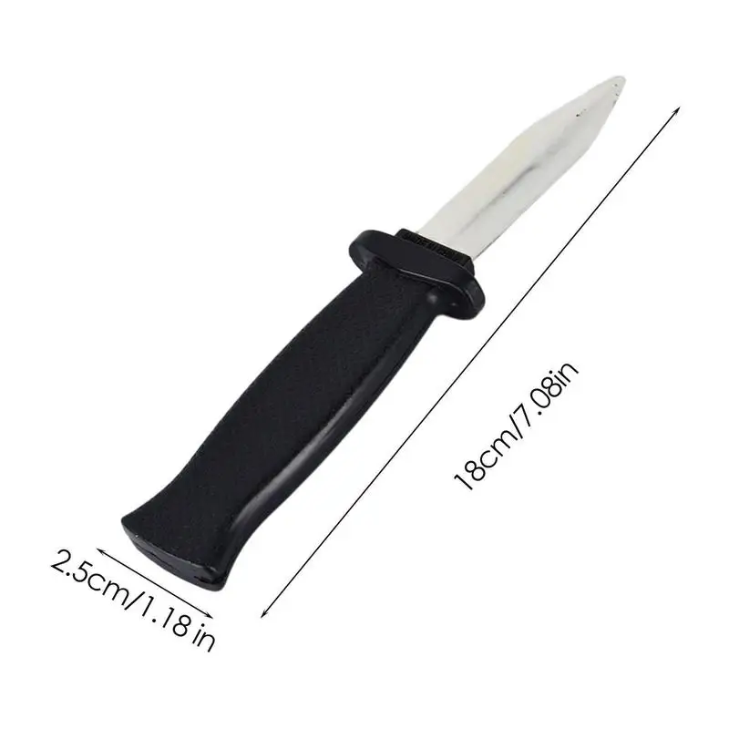 1PCS 18cm Trick DaggerKnife Retractable Telescopic Toy Plastic Knife Fun Joke Prank Halloween Props Fake DaggerToys