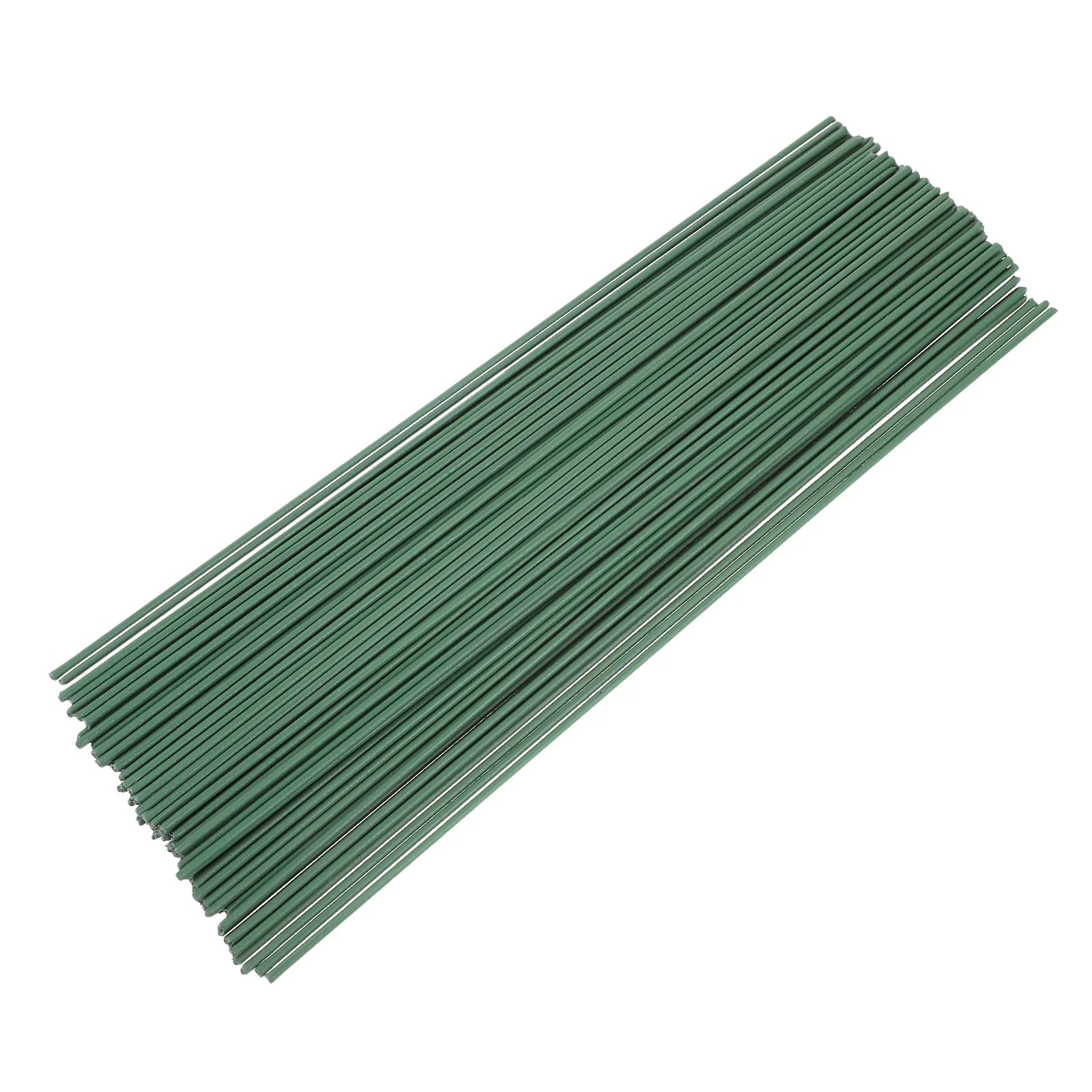 

100 Pcs Wire Flower Pole Stem For Wedding Rod Fake Floral Support Supply Arrangement Kit Crochet Decorative