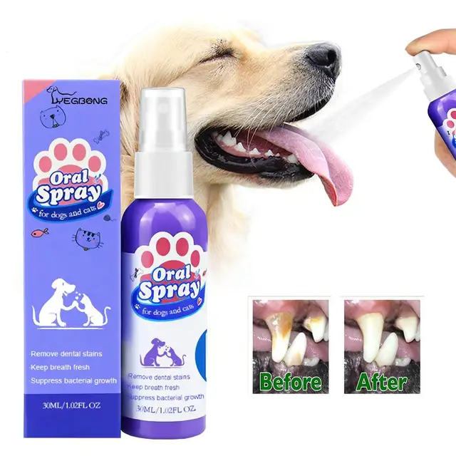 Pet Oral Mouth Spray Teeth Cleaning Dog Cat Care Teeth Removing Clean Bad Freshener Eliminating Pet Breath Breath Supply Pl O6U9 2