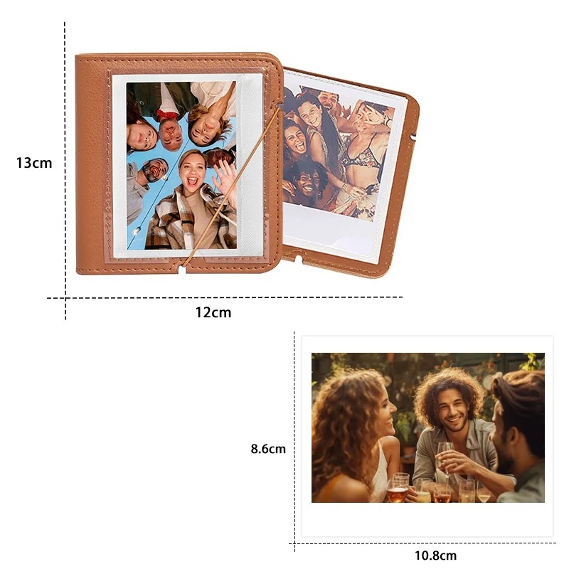 Fujifilm Instax W210/W400용 Instax 와이드 포토 앨범 28포켓 인스턴트 카메라 스탬프 사진 보관 앨범 범용 5인치 앨범