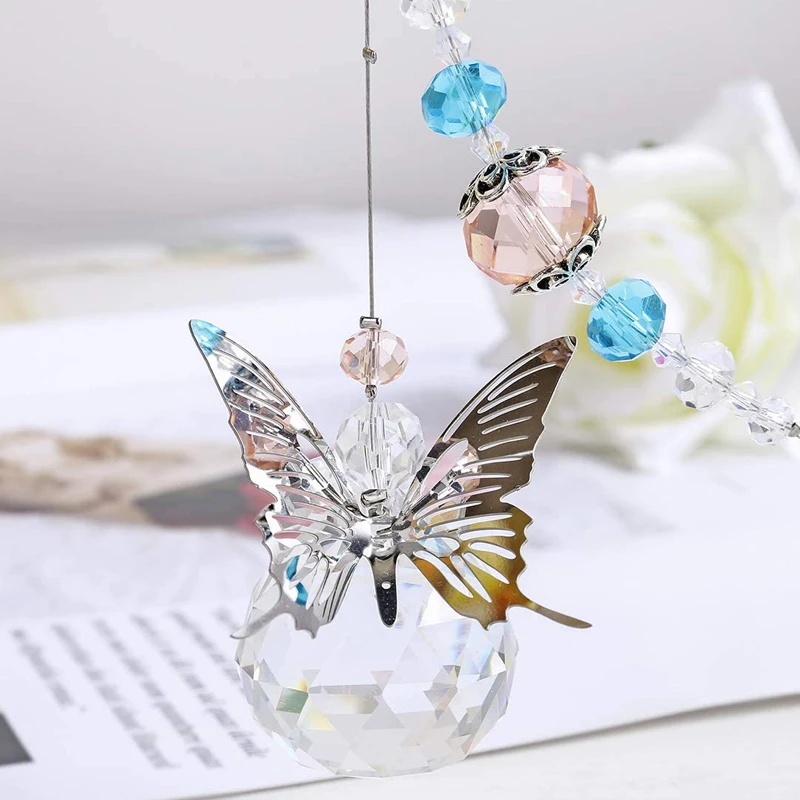 Crystal Sun Catchers Butterfly suncatchers Window Rainbow Collection Hanging Crystal Ornament Window Prisms Decoration