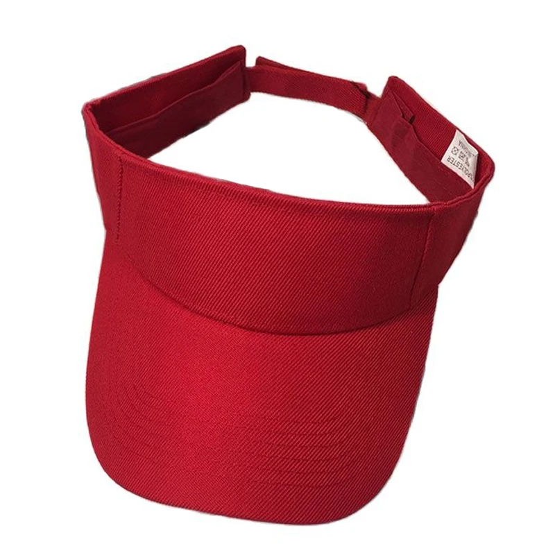 Lightweight Plain Men Women Summer Outdoor Sport Sun Visor Cap Hat for Golf Hiking Tennis Royal Blue Khaki Pink Red Green Black 4