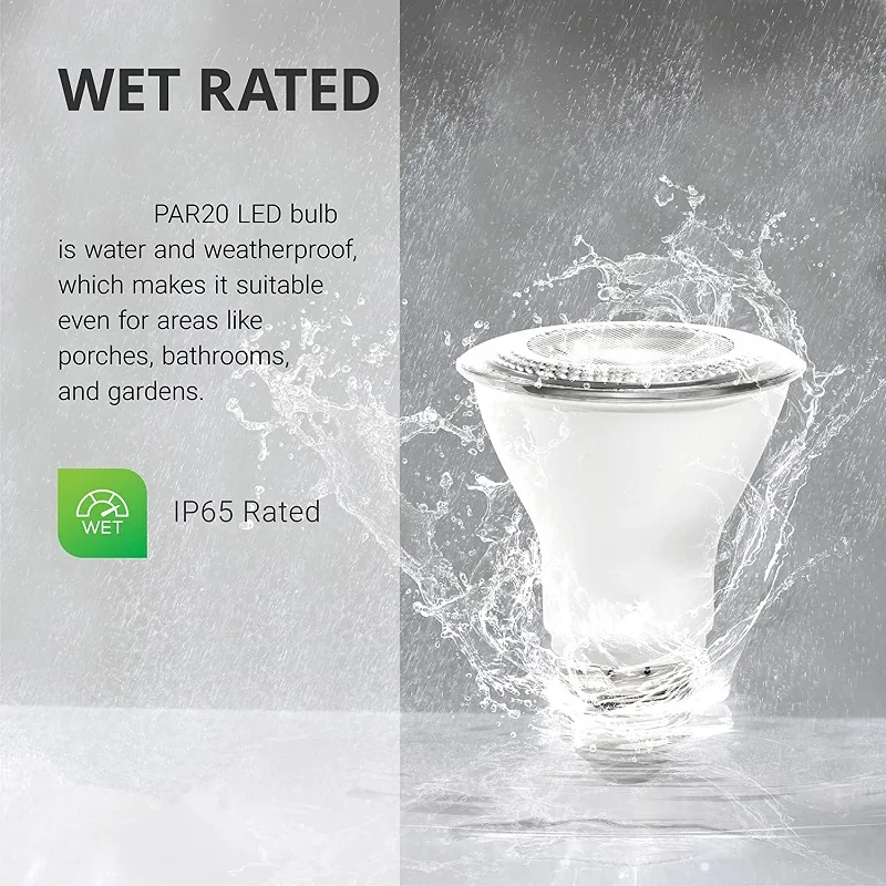 

PAR20 LED Bulbs LED Spotlight Bulbs Flood Lights E27 Track Light Bulb Waterproof Indoor Outdoor Flood Light Bedroom Bathroom