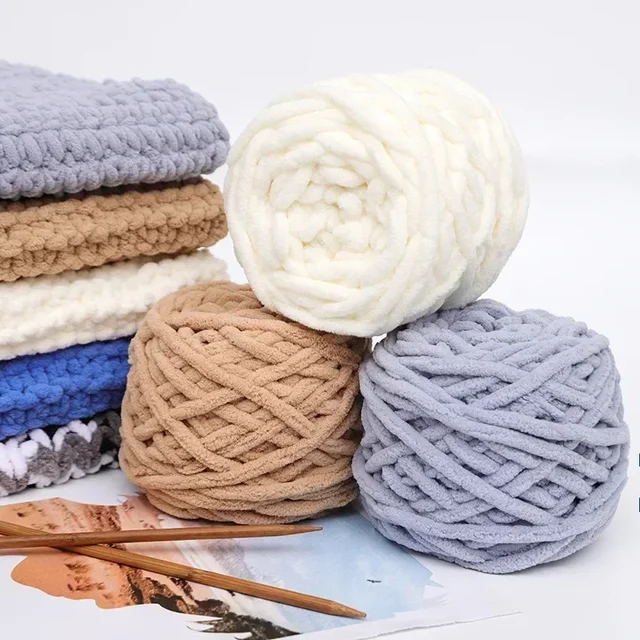 Chenille Knitting Yarn Ball 4