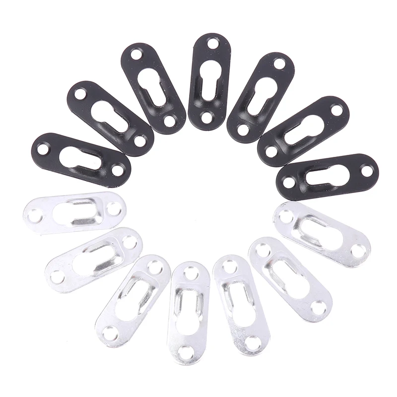 

20pcs/Set Picture Hangers 44mmX16mm Metal Keyhole Hanger Fasteners for Picture Photo Frame Furnniture Cabinet Accessory