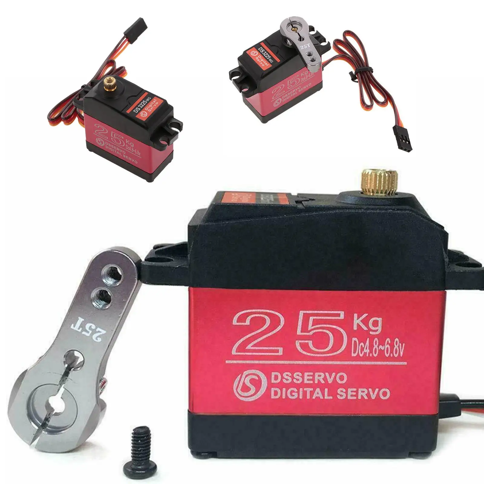 Servo de dirección Digital de gran Torque, engranaje de METAL DIGITAL