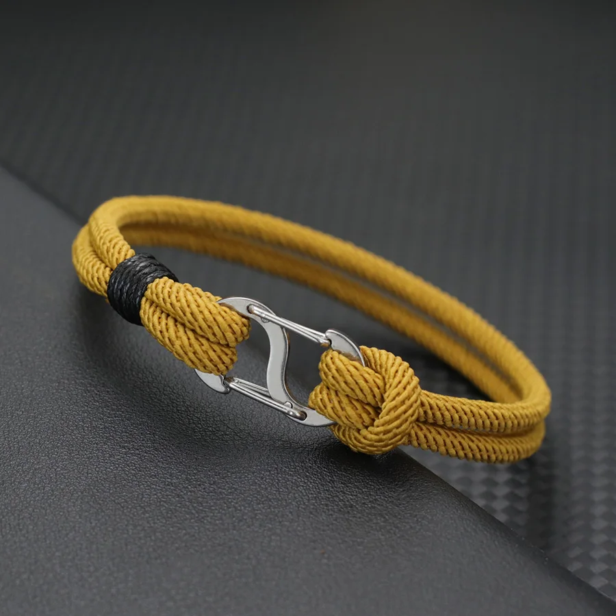 Stainless Steel Milan Cord Chain Bracelet for Men