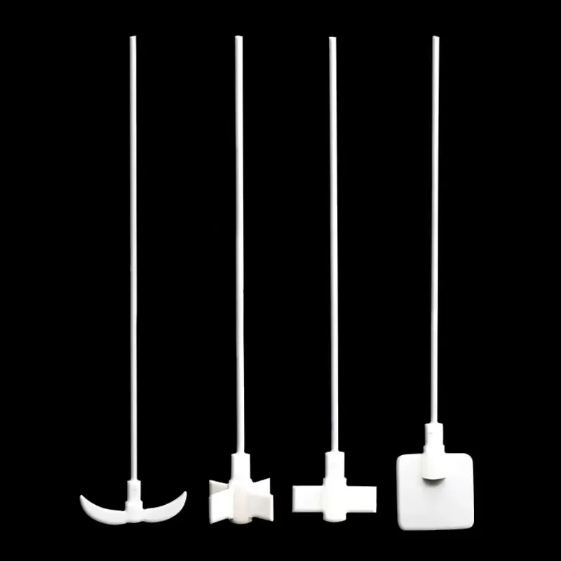 

1pcs length 250mm to 500mm Square/Cross Type PTFE Stirring Blade,Crescent Special Stir Paddle for Laboratory Flasks
