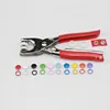 Snap Button Plier Tool 100/200 Set 10Color Metal DIY Hand Pressure Studs Fasteners Kit Installing Clothes Bag Sewing Accessories 5