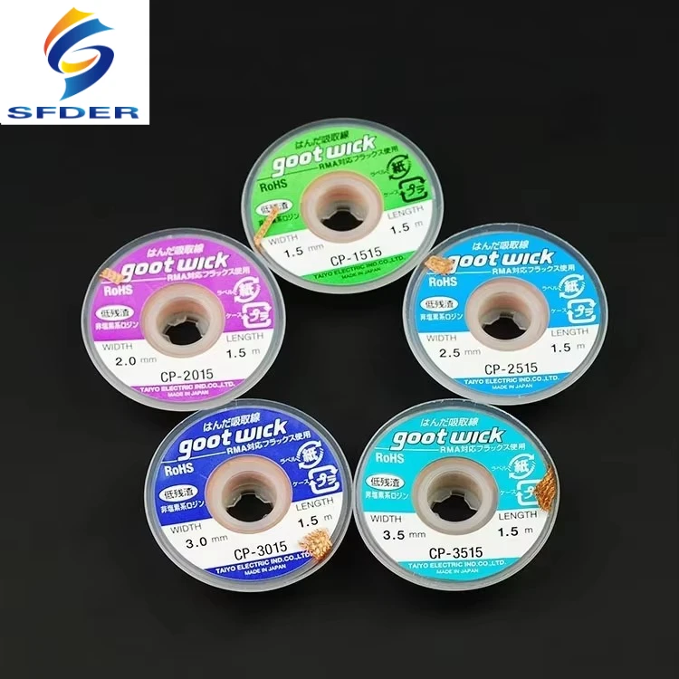 Desoldering Braid Soldering Tin Remove Goot Wick 3515 3015 2515 2015 1515 for Phone BGA PCB Welding Repair
