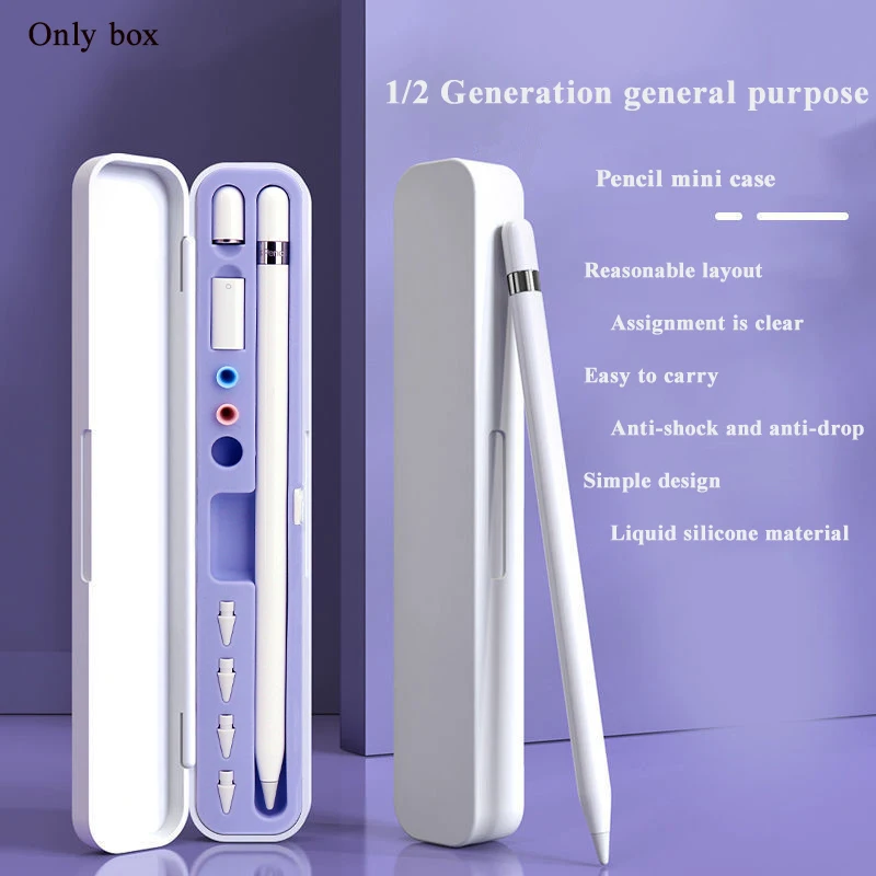 Pencil Storage Box for Apple Pencil 1st 2nd Portable Carrying Case Pen Nib Holder for iPad Drawing Pens Tablet Accessories
