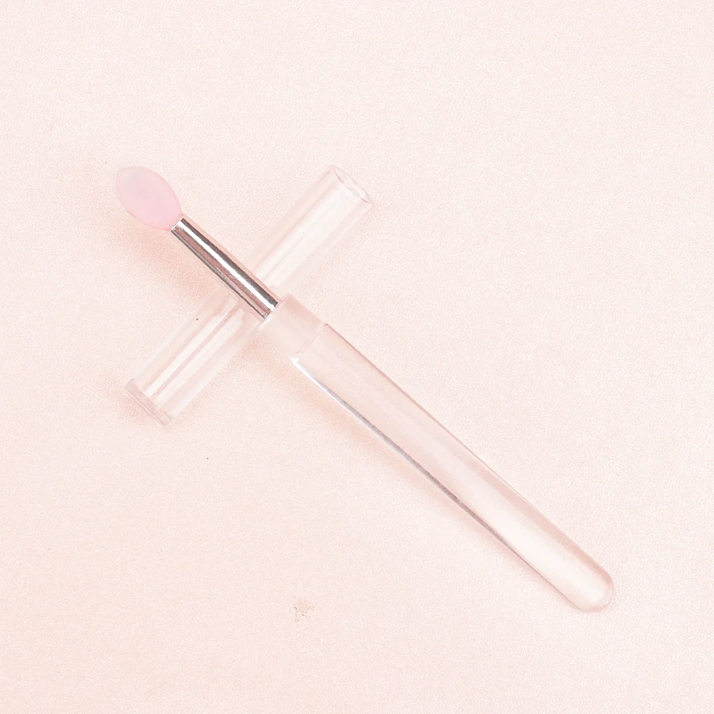 Enhanced Product Title: 5-Piece Portable Silicone Lip Brush Set with Cover – Soft Multifunctional Lip Applicator and Makeup Tool