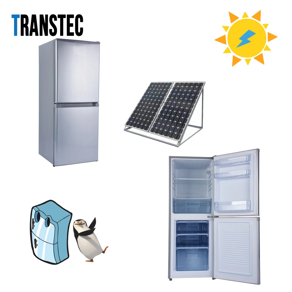 168L Home Appliance two doors Freezer DC Solar deep Refrigerator BCD-168