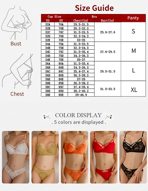 Lace Embroidery Women's Bra Panties Set Two-pieces Strappy Hollow Out  Lingerie Push Up Padded Ladies Sexy Underwear - AliExpress