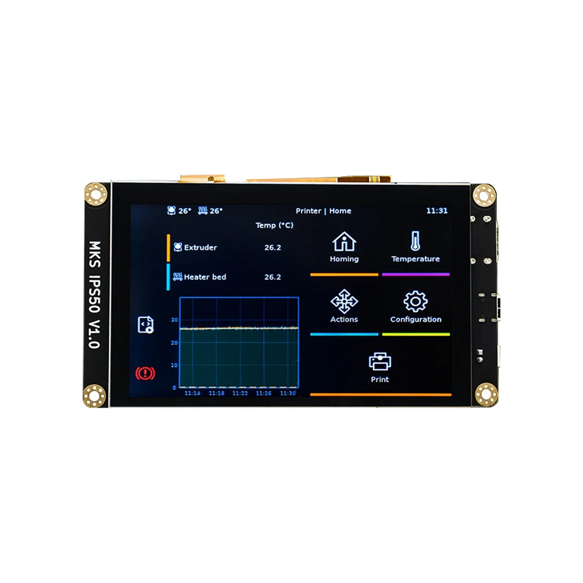 

Для MKS IPS50 дисплей 5 дюймов емкостный сенсорный экран 800x480 HD дисплей TFT дисплей аксессуары для 3D принтера