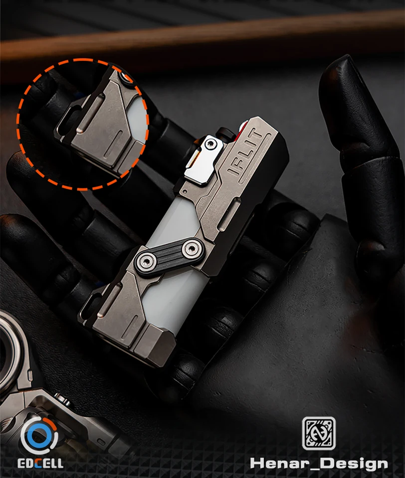 EDCELL IFRIDUS EDC フィジェット スライダー ファイア シェル メタル