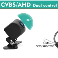 Caméra de recul HD CVBS AHD pour voiture, moniteur vidéo de stationnement, étanche, vision nocturne, objectif avec câble de 6 m pour autoradio MP5 6