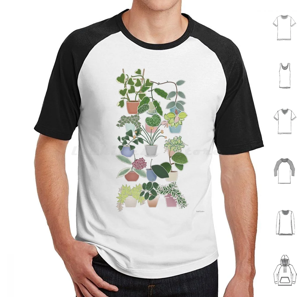 Hoya Head T Shirt Big Size 100% Cotone Hoya Piante D'Appartamento Plant Lady Kutaii Cute Plant Addict Plant Mom Quarantena Hoyamygosh