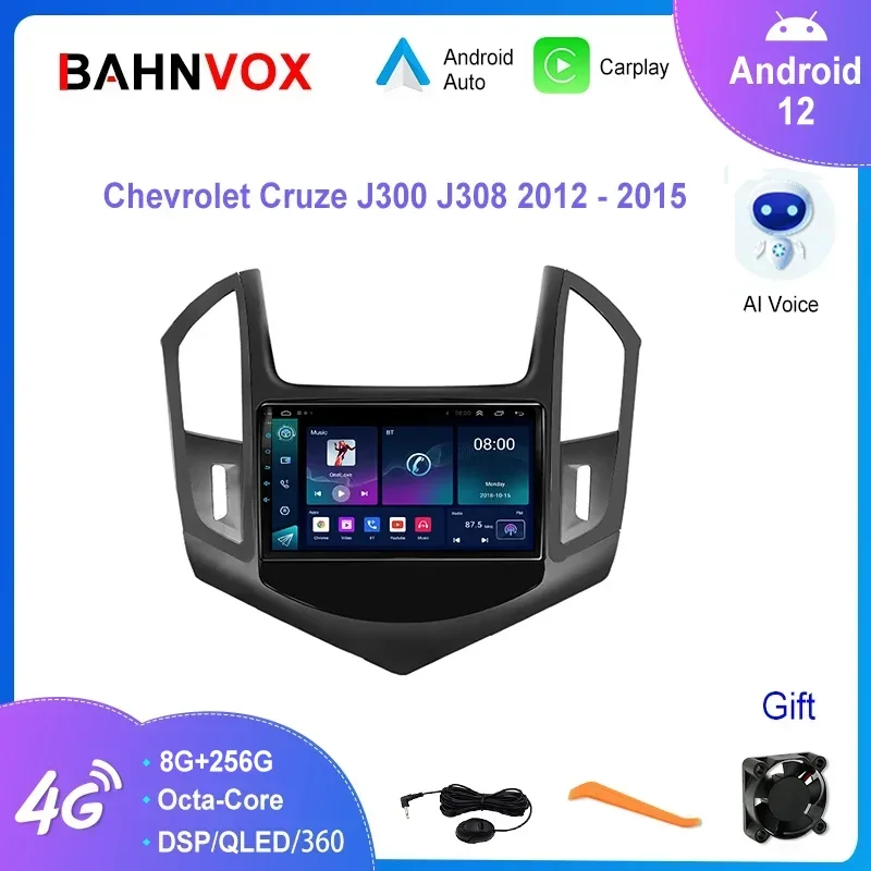 

Автомагнитола для Chevrolet Cruze, 9 дюймов, Android 12, GPS-навигация, мультимедийный видеоплеер для Carplay, стерео, головное устройство 2din для Chevrolet Cruze 2013, 2014, 2015
