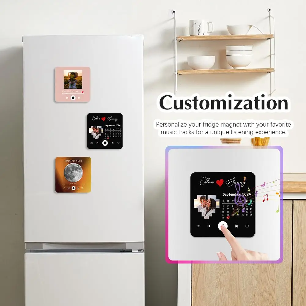 Magnetic Fridge Magnets Magnetic Fridge Stickers Refrigerator Decor Customize Music Magnets
