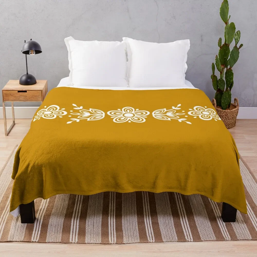 

Vintage Pyrex Butterfly Gold White Design Throw Blanket Furry Blanket Sofa Blankets Soft Bed Blankets